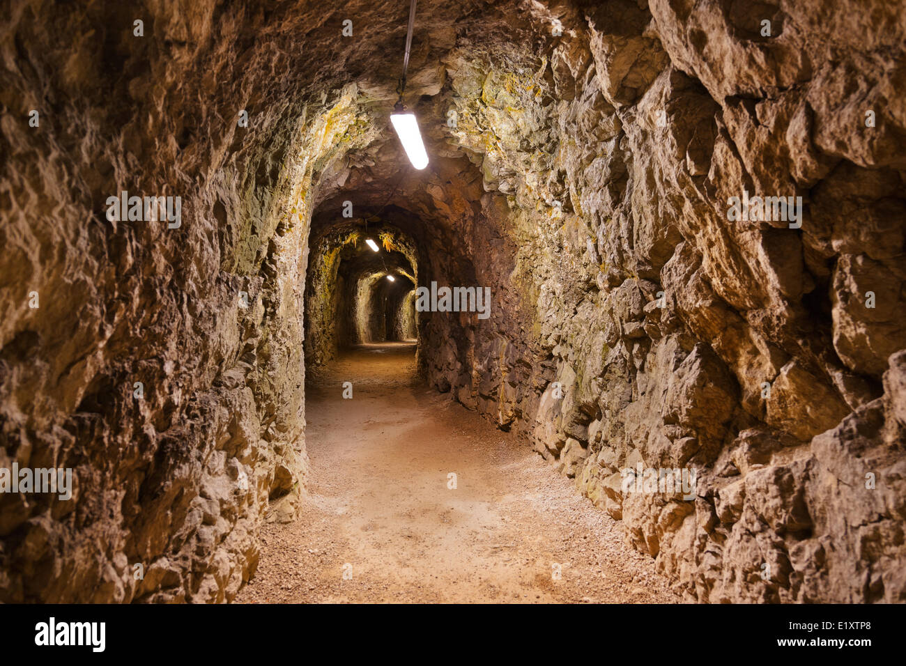 Tunnel at Chateau Fort Arguel Stock Photo - Image of history, concrete:  37061286