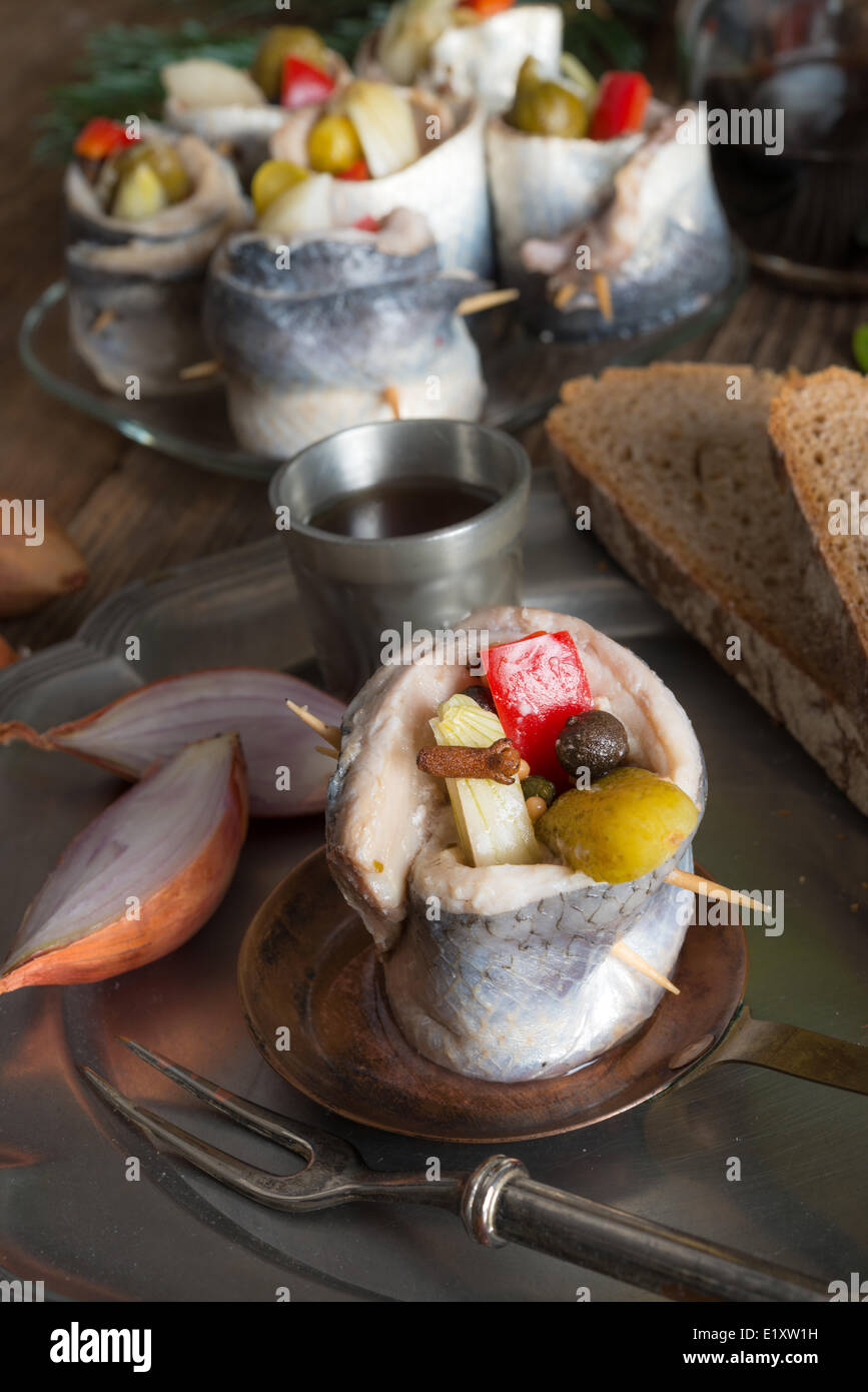 Roolmops Rollmops dill hi-res stock photography and images - Alamy