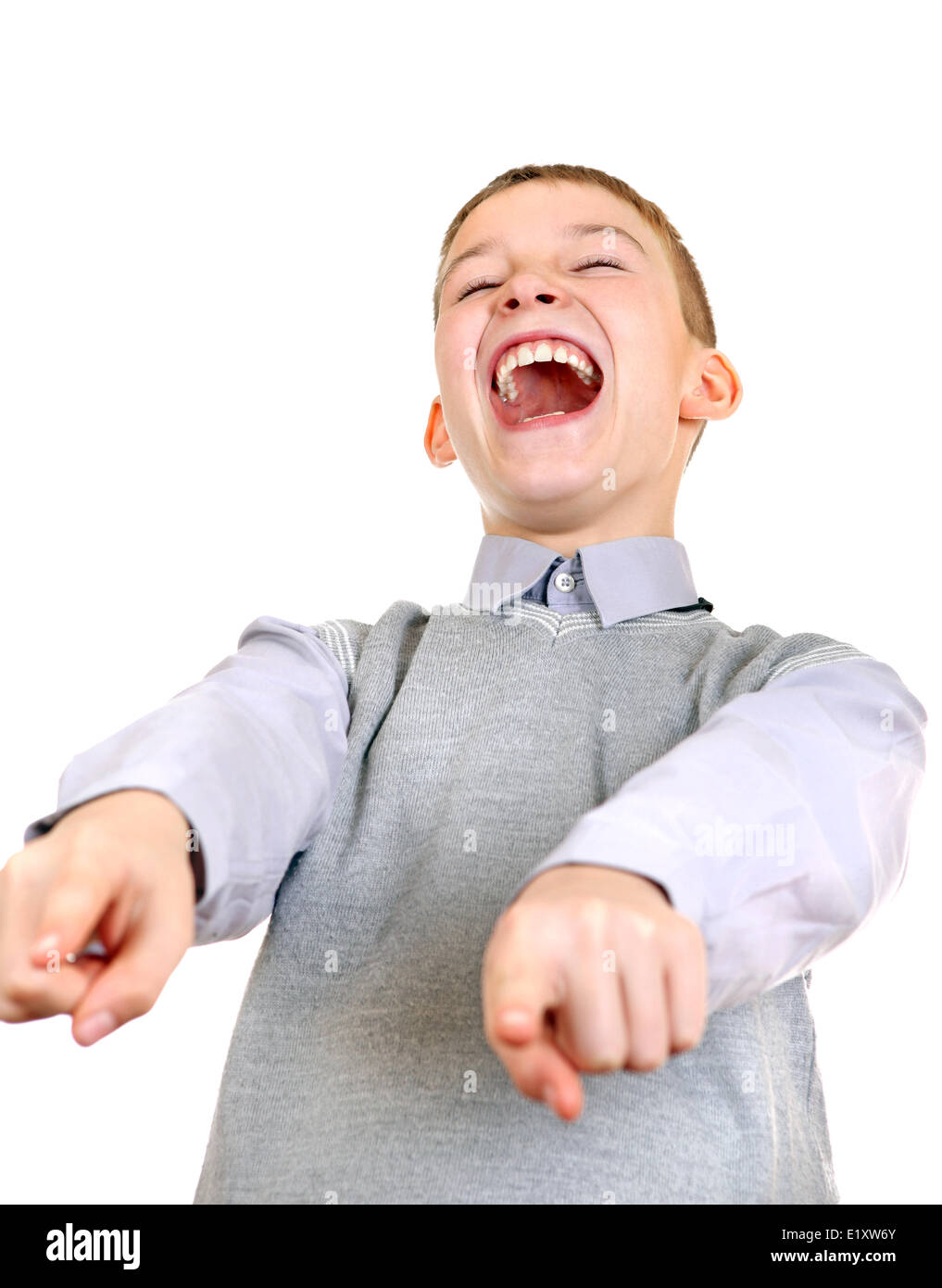 Boy Laughing Stock Photo