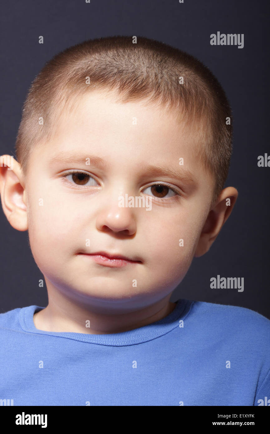 Little Boys With Black Hair And Blue Eyes