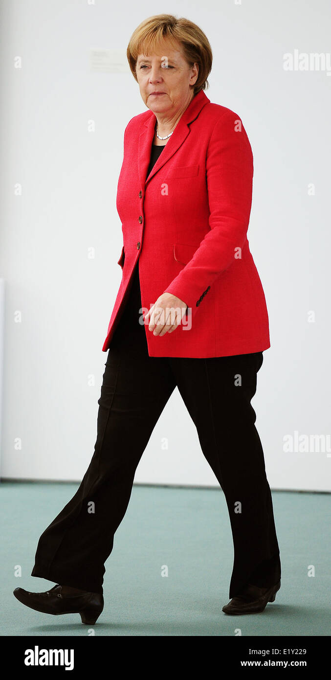 German chancellor Angela Merkel arrives for the awarding ceremony of ...