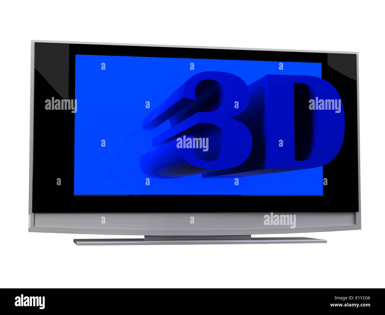 3d plasma lcd tv Stock Photo