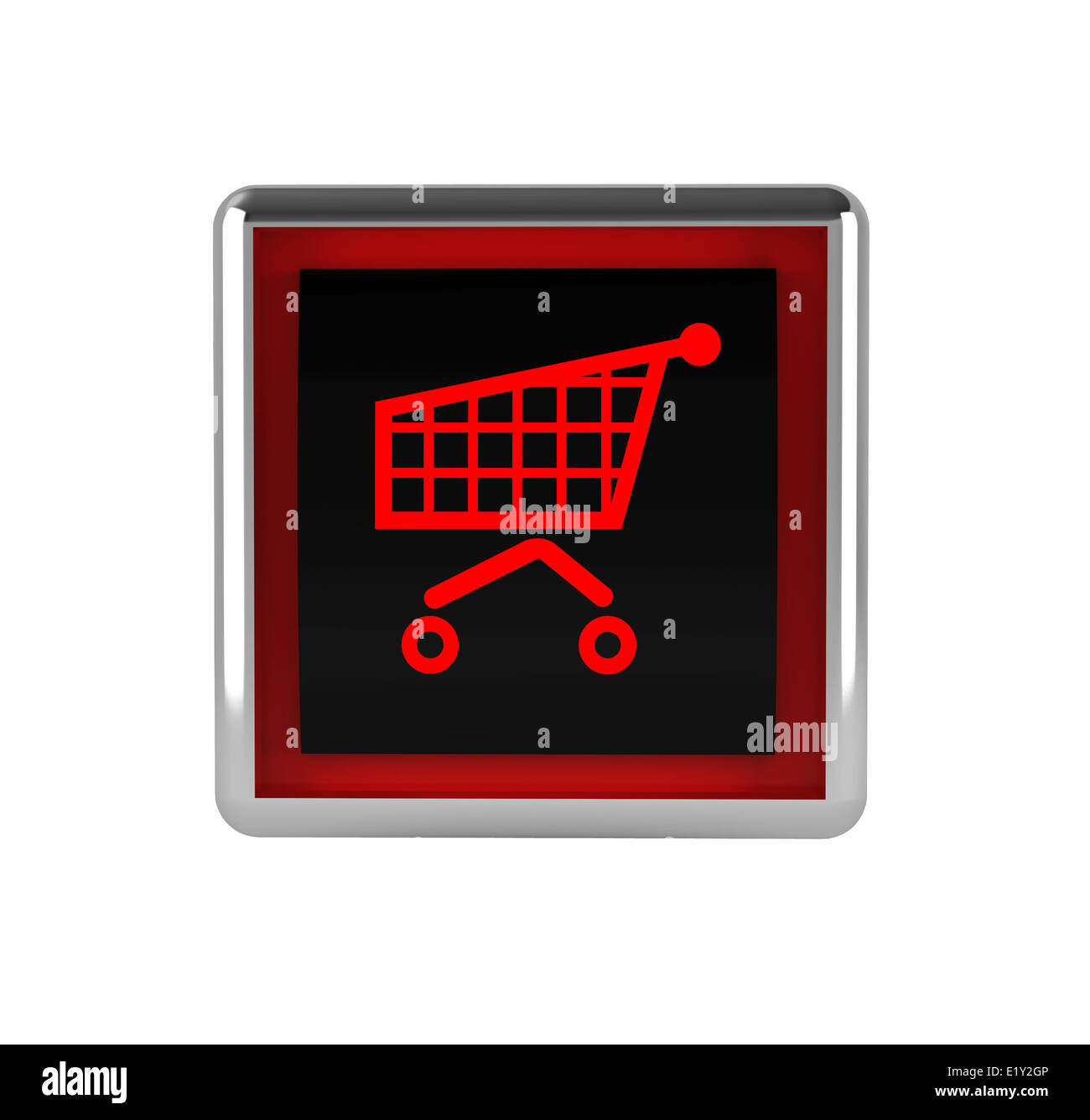 Shopping cart button Stock Photo Alamy