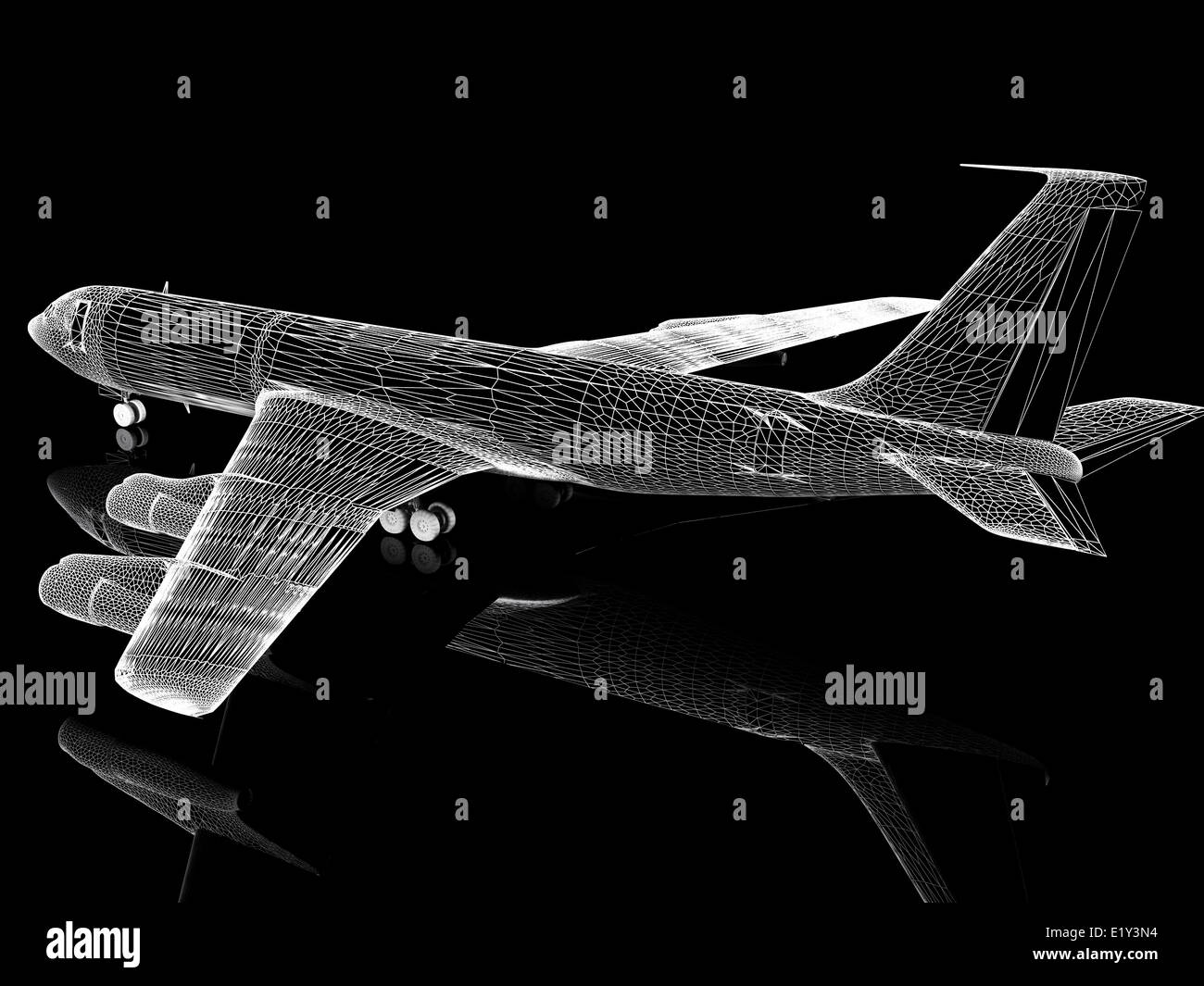 Plane parked airport Black and White Stock Photos & Images - Alamy