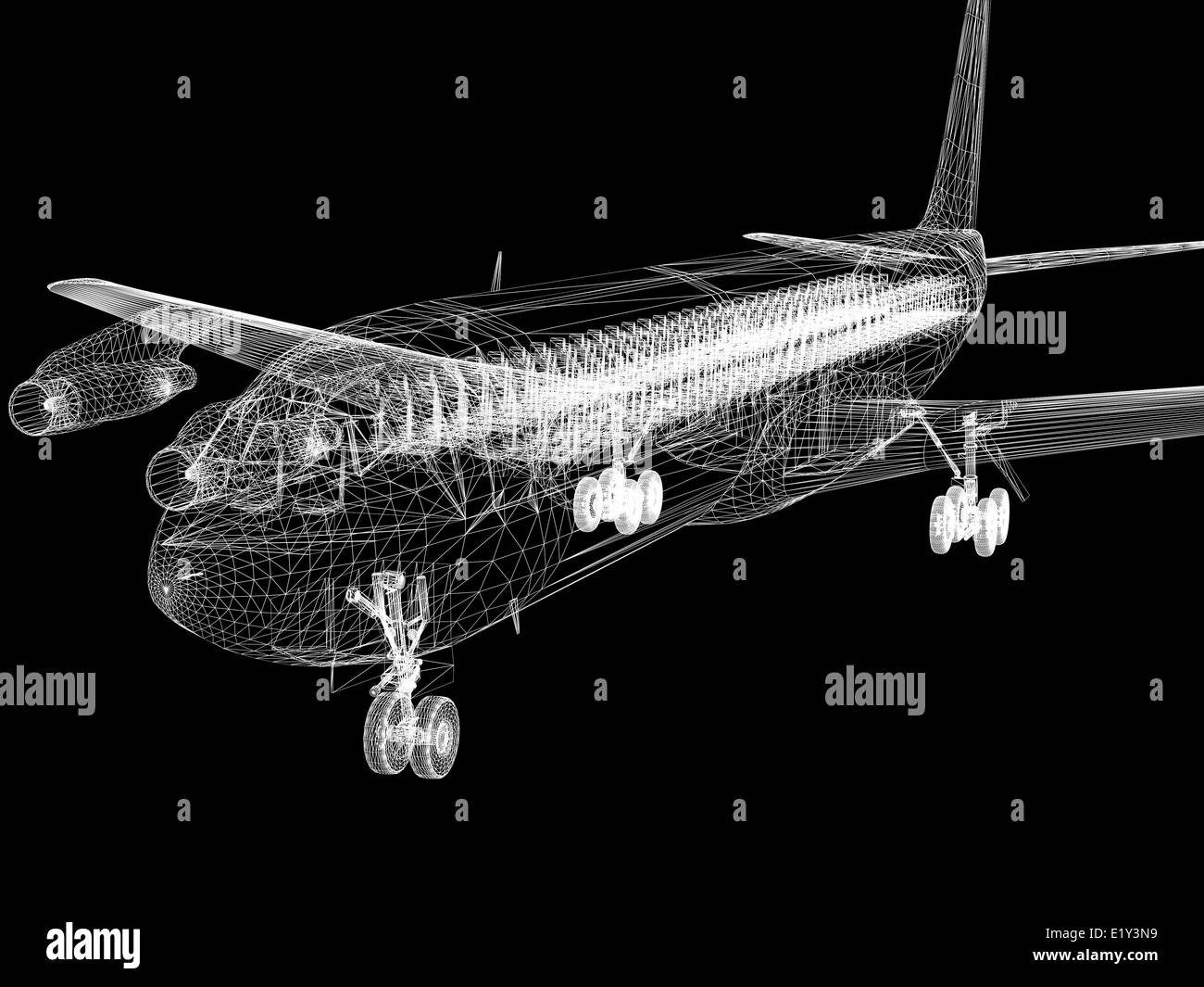 Luxurious aircraft Black and White Stock Photos & Images - Alamy
