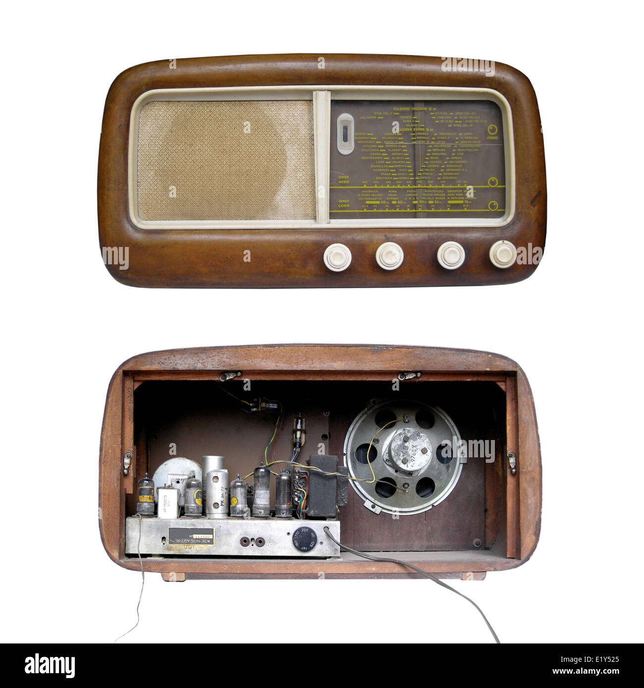Old AM radio tuner Stock Photo - Alamy