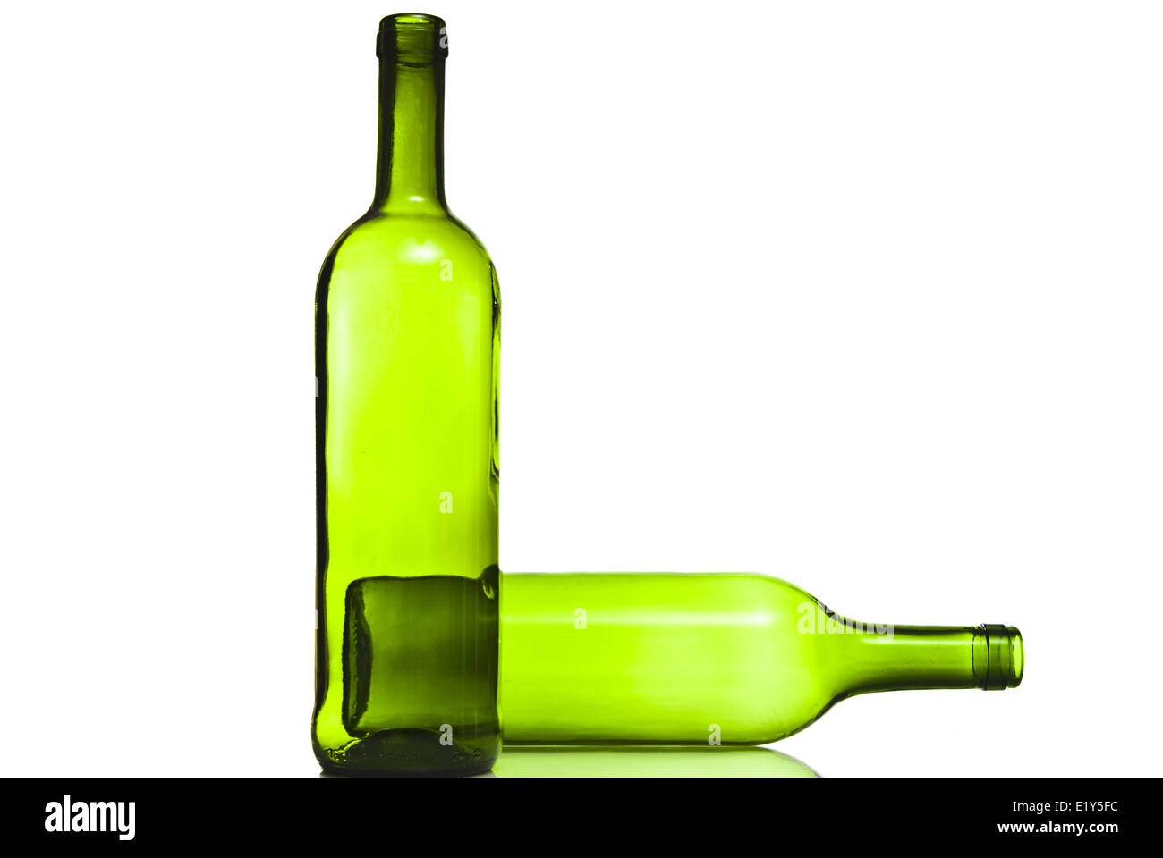 empty bottles of wine Stock Photo Alamy