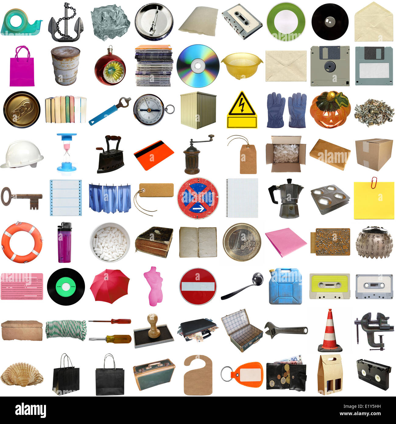Many objects isolated Stock Photo