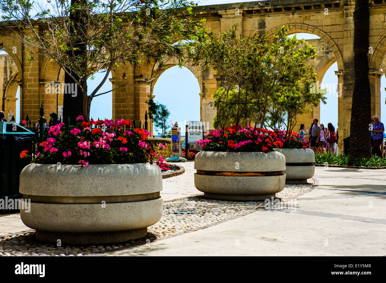 Upper Barracca Gardens, Valletta, Malta. Stock Photo