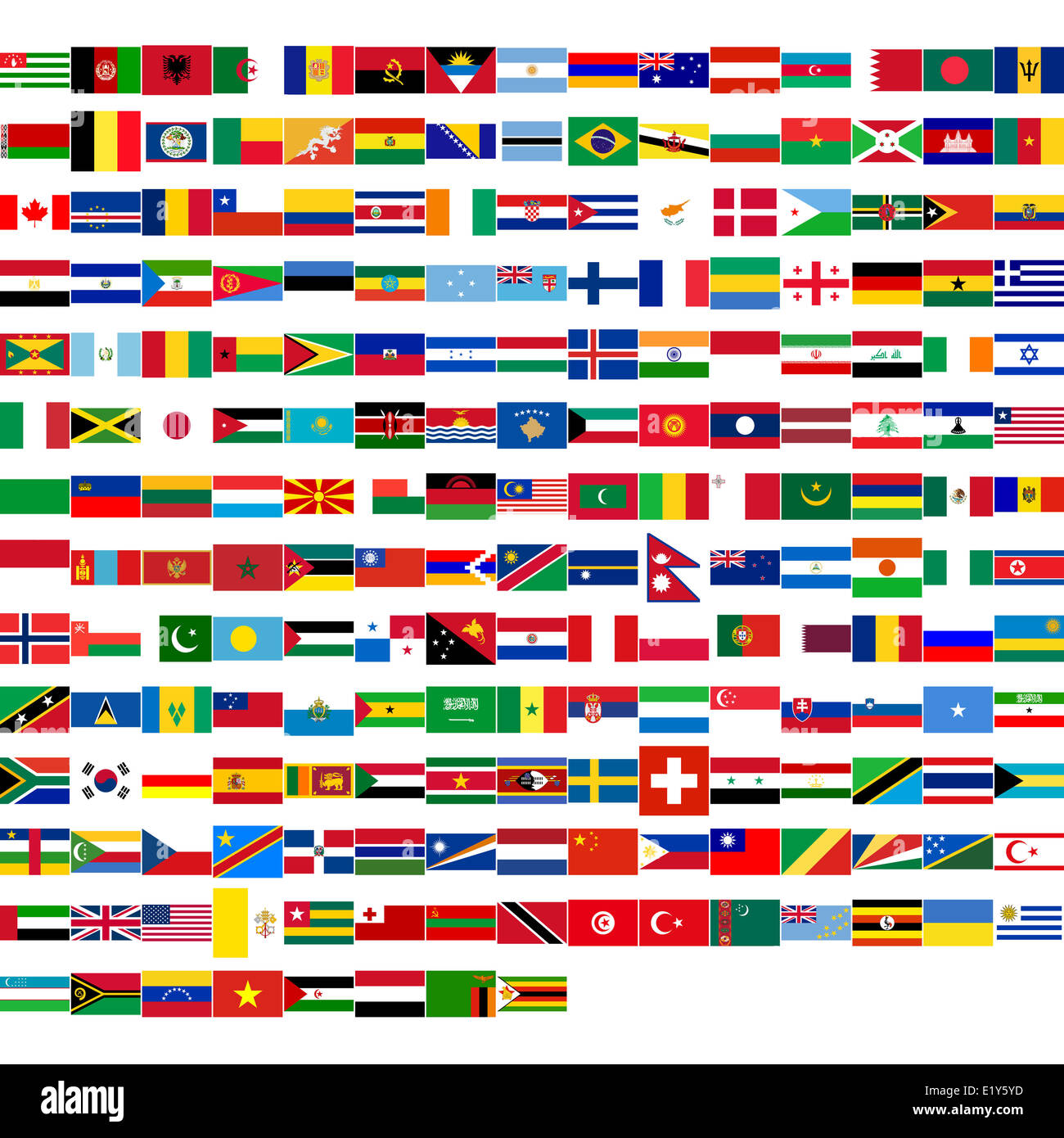 Flags of the world Stock Photo