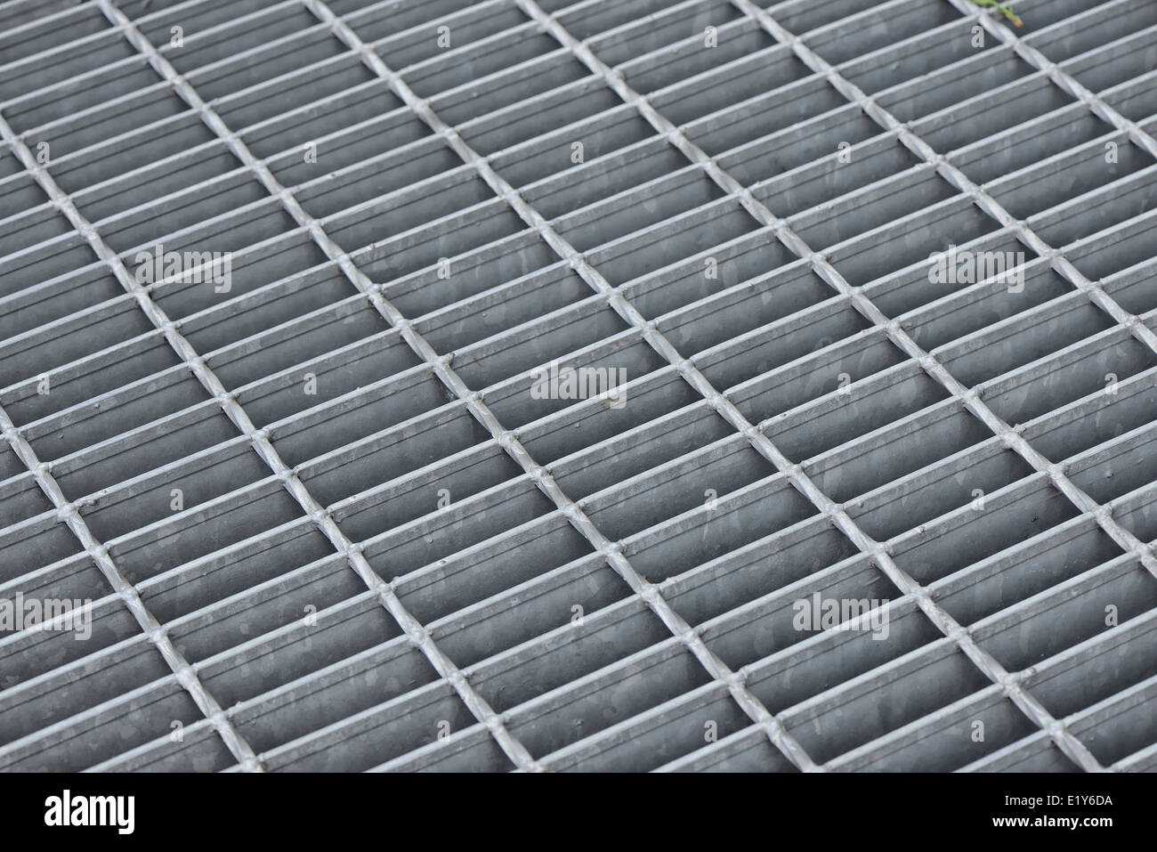deatil of steel mesh drain cover pattern Stock Photo