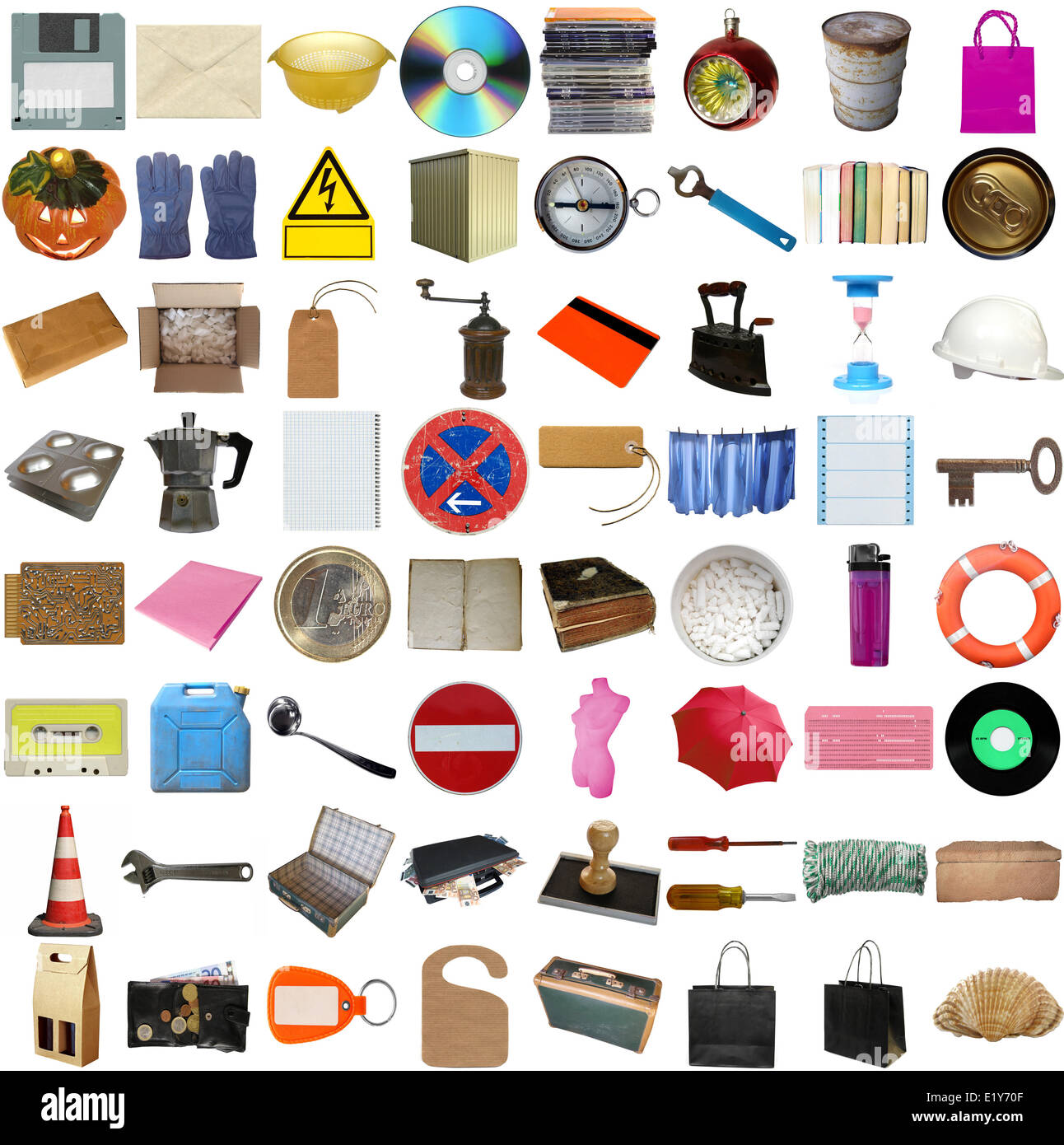 Many objects isolated Stock Photo