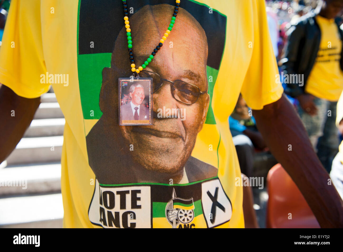 COSATU/ANC May Day celebrations at Peter Mokaba stadium, Polokwane on 1 May 2014. Stock Photo