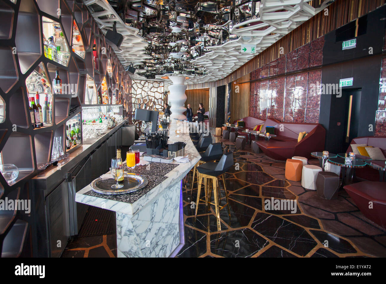 Ozone bar at the ritz carlton hong kong hires stock photography and