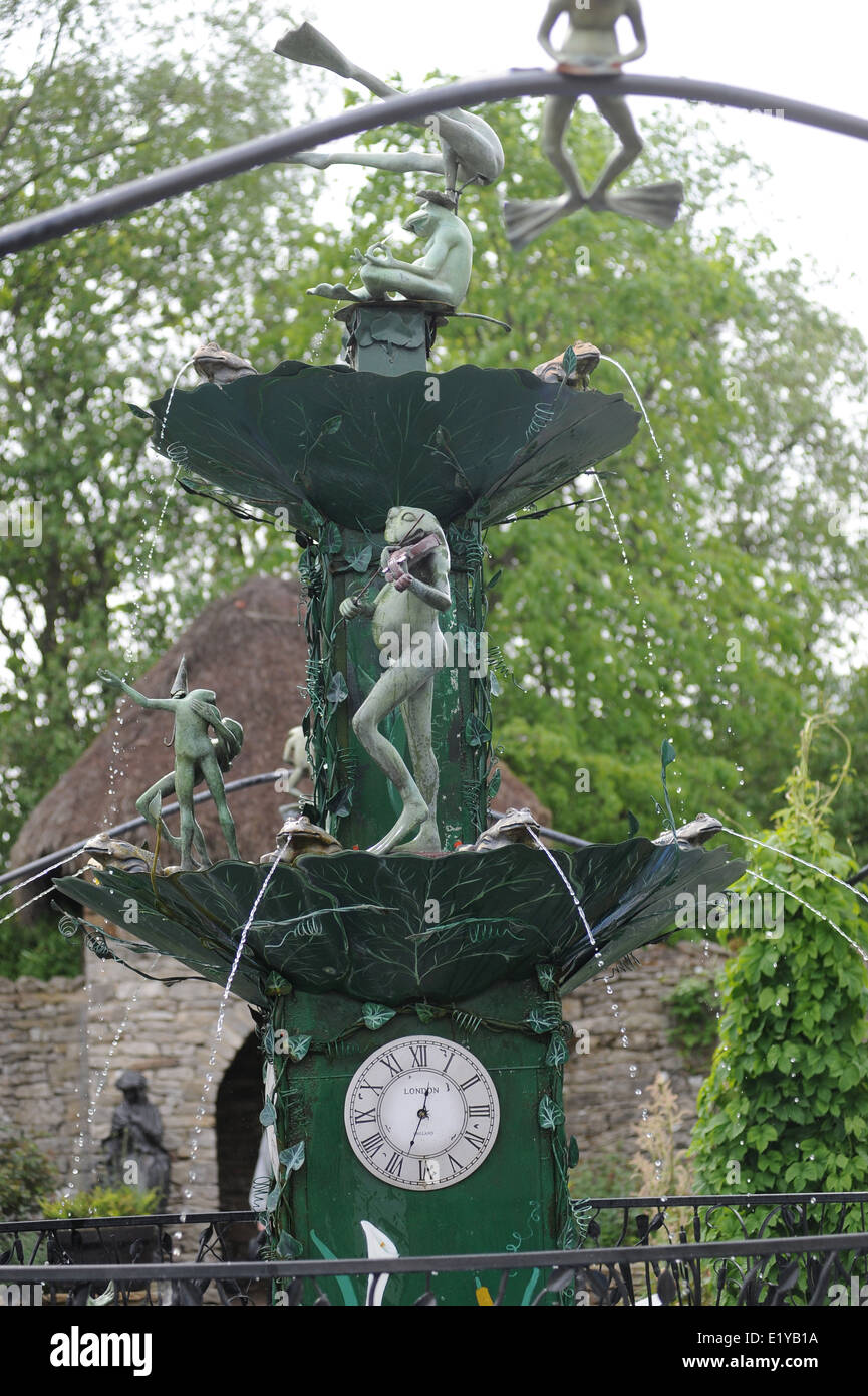 The Forbidden Corner is a folly-filled garden open to the public in the grounds of the Tupgill Park Estate near Leyburn Stock Photo