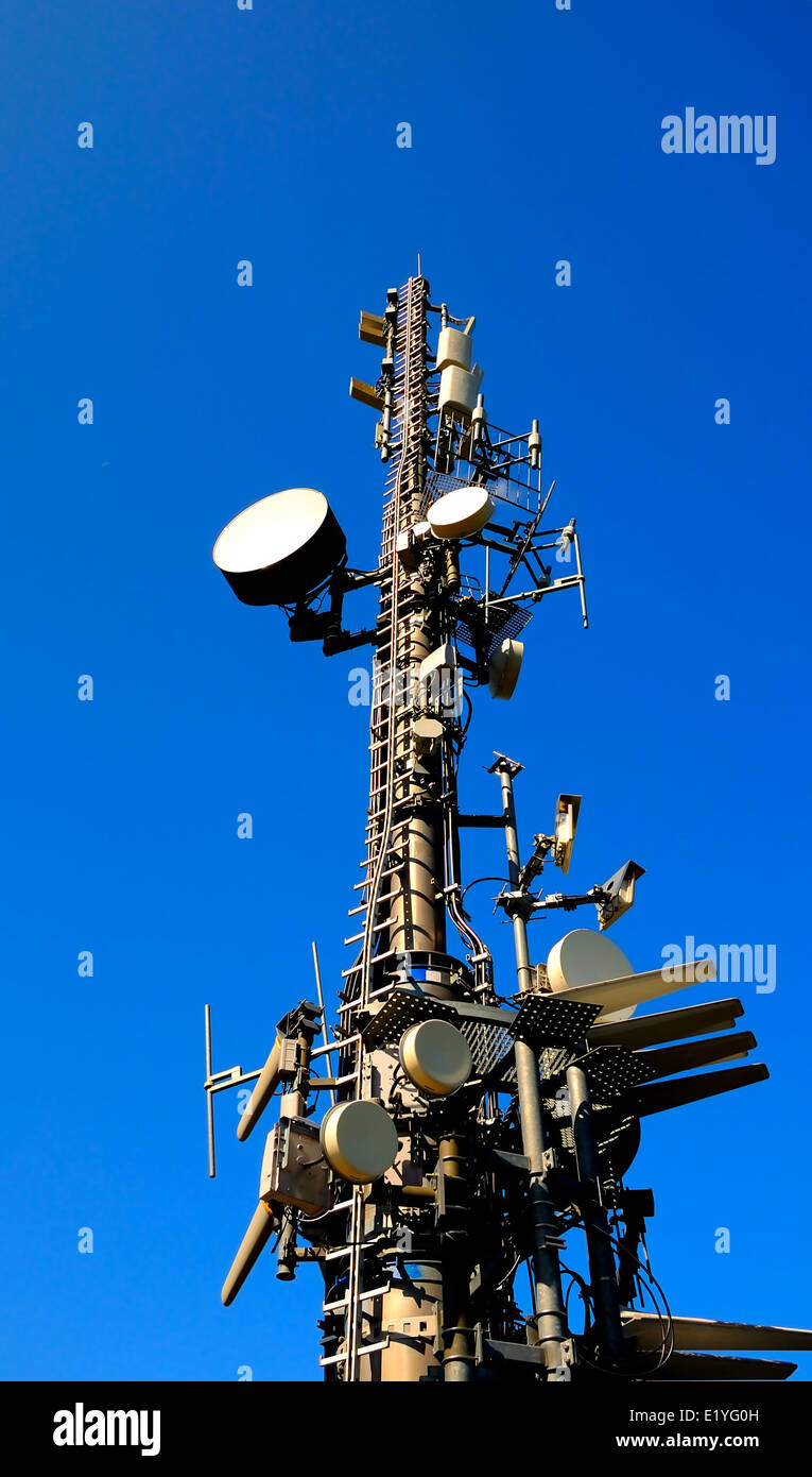 Radio Transmission Tower Stock Photos & Radio Transmission Tower Stock