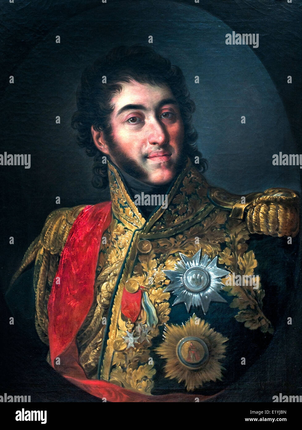 Marshal Luis Gabriel Suchet Duke of La Albufera 1813 Vicente Lopez Portana 1772-1850 Spain Spanish Stock Photo