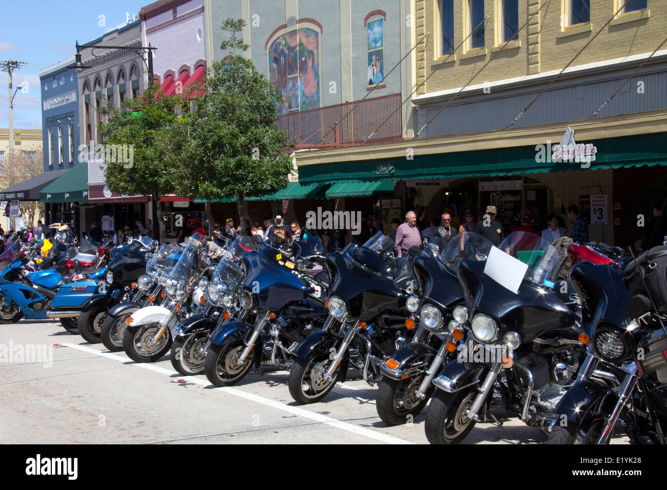 Downtown DeLand comes to life each March when the DeLand Bike Rally