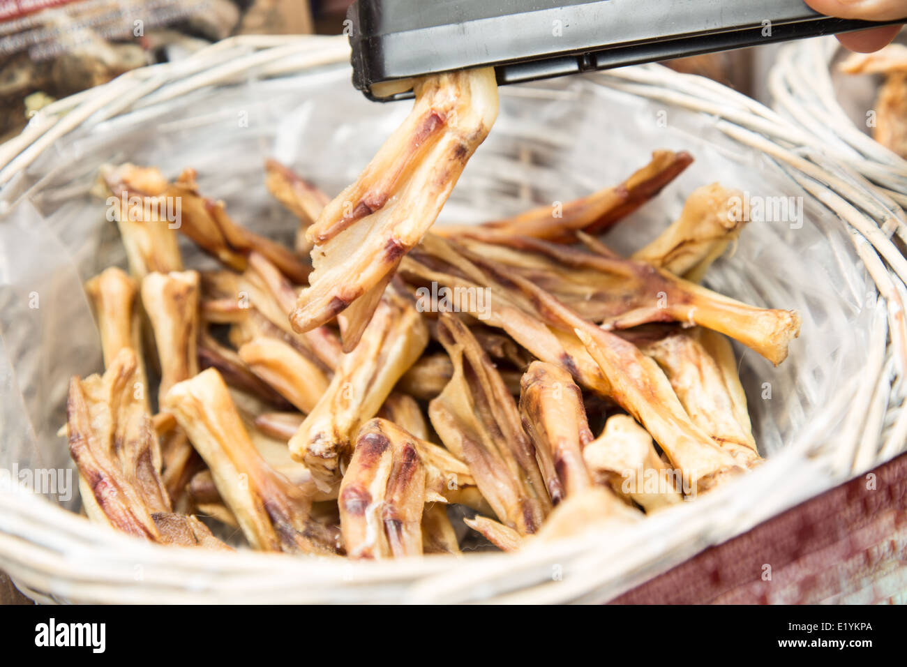 All natural dehydrated duck wings sold in bulk for dog treats at the