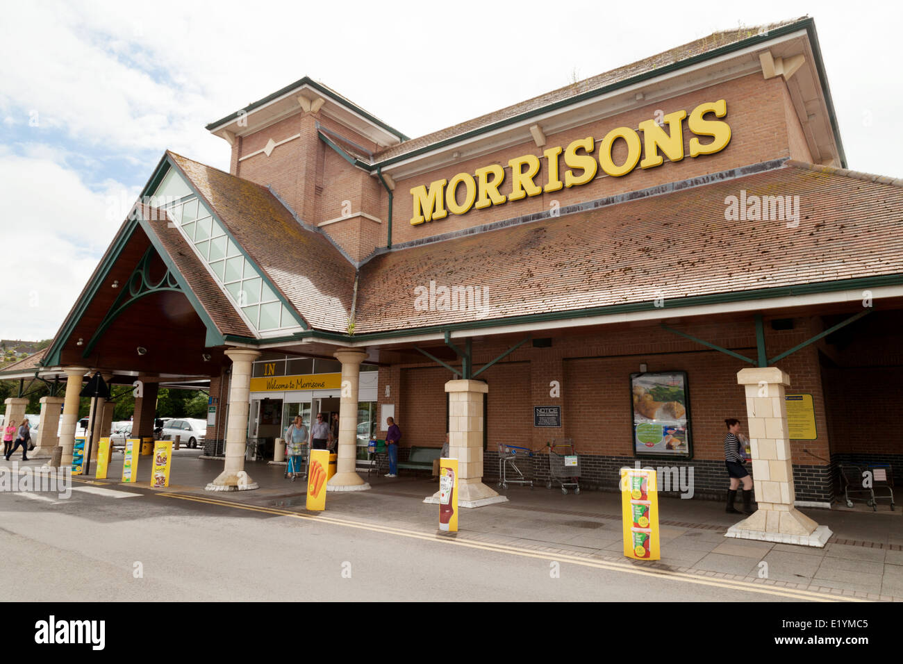 Morrisons supermarket, exterior,  Bideford, Dorset UK Stock Photo