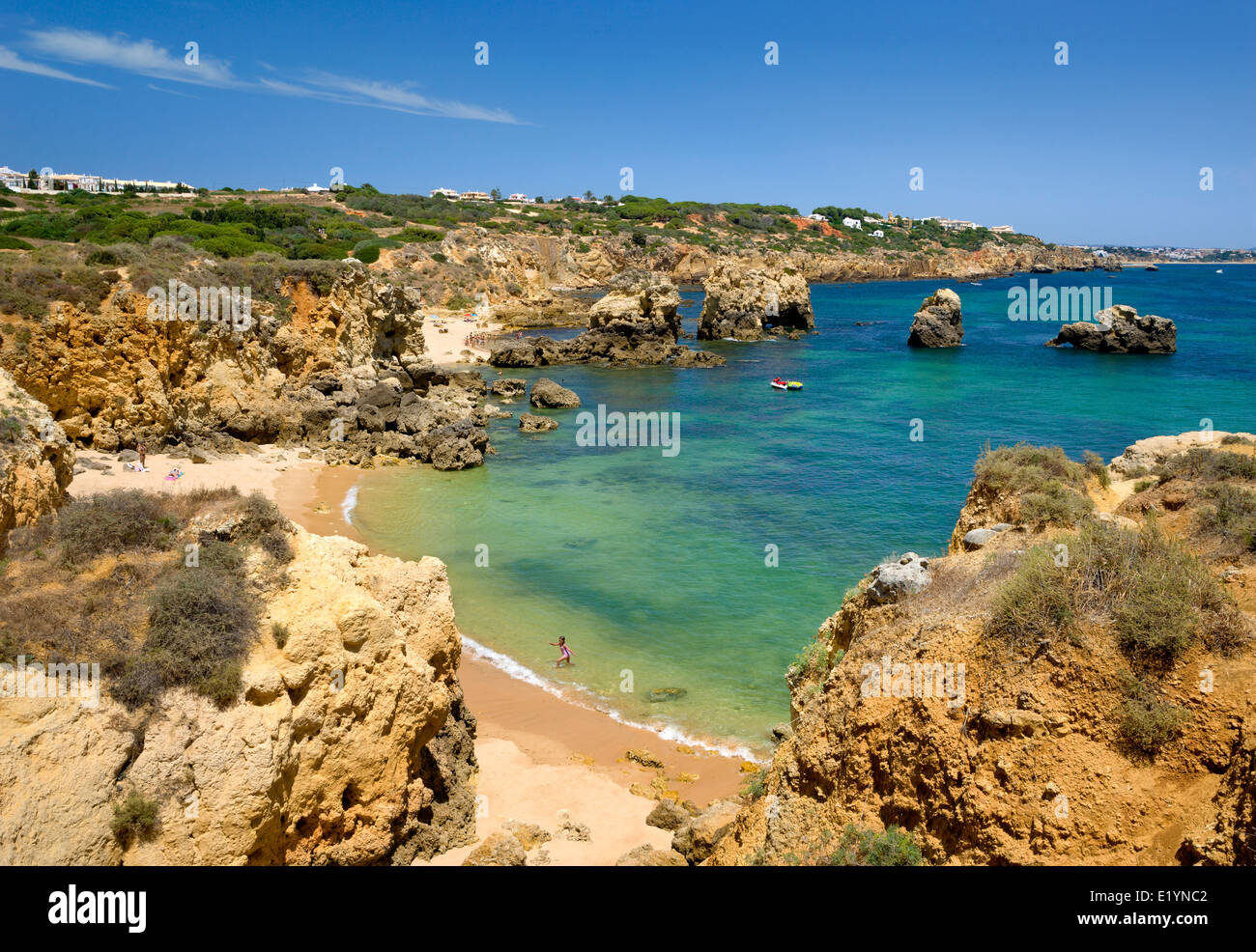Portugal, the Algarve, a small cove near Albufeira Stock Photo Alamy