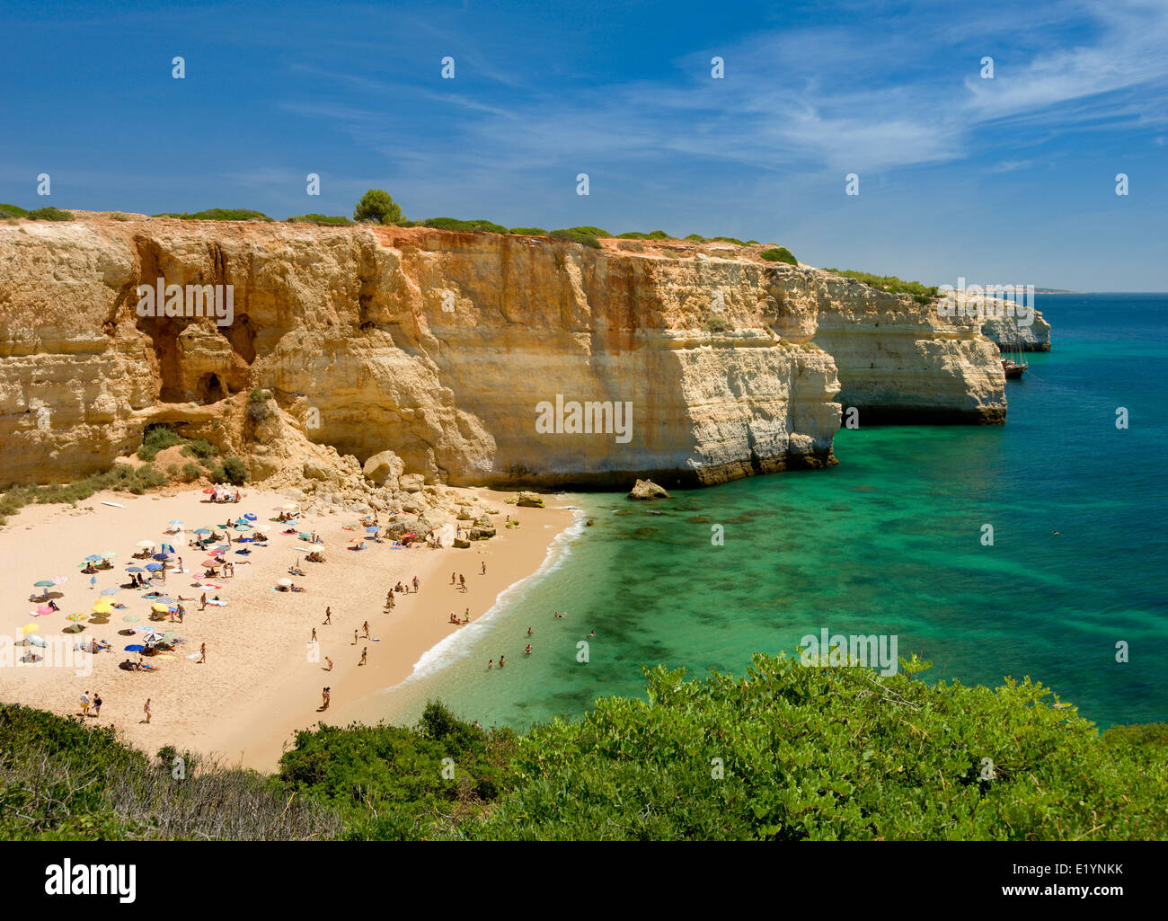 Portugal, the Algarve, Benagil beach near Carvoeiro Stock Photo