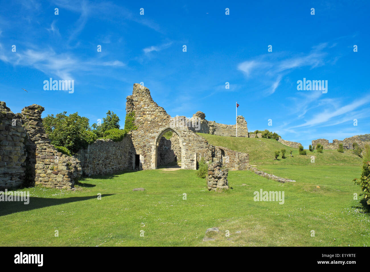 Hastings Castle Ruins, East Sussex, England, UK Stock Photo - Alamy