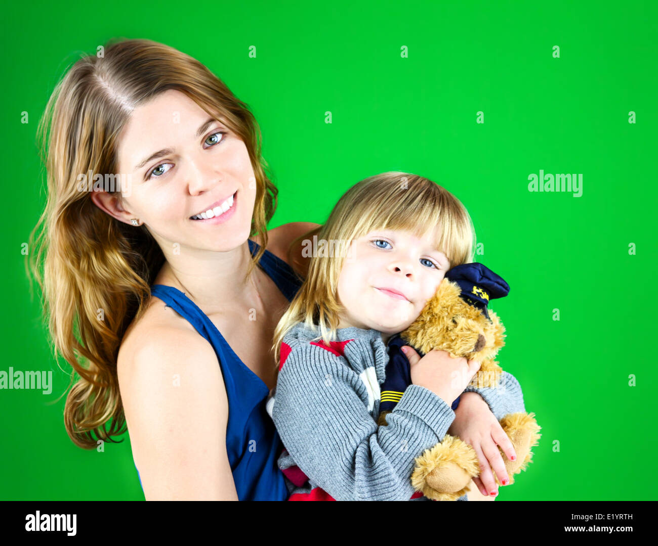 cute mom and child smiling and having fun Stock Photo - Alamy