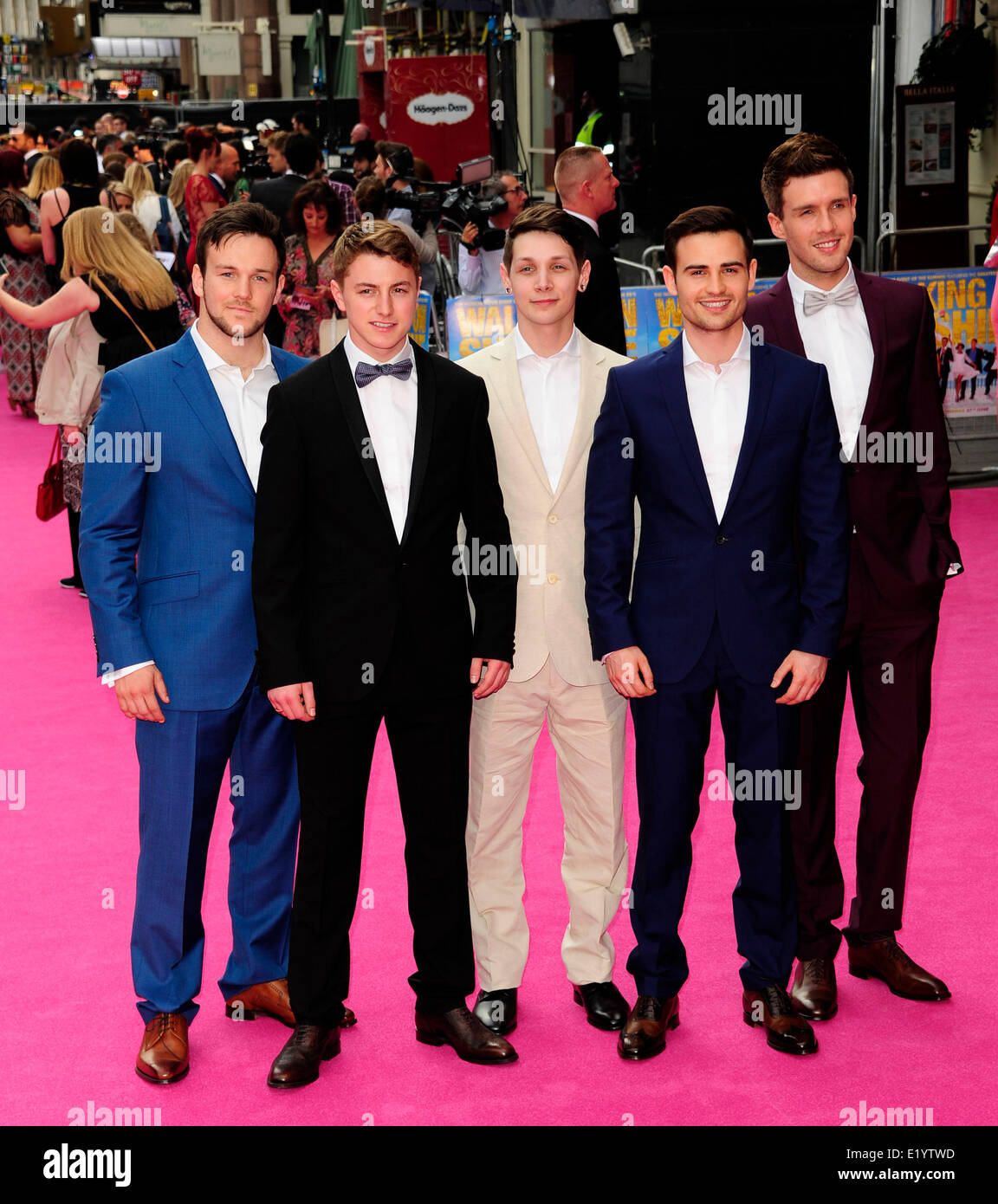 London UK Th June Collabro L Attend The World Premiere Of Walking On Sunshine At The