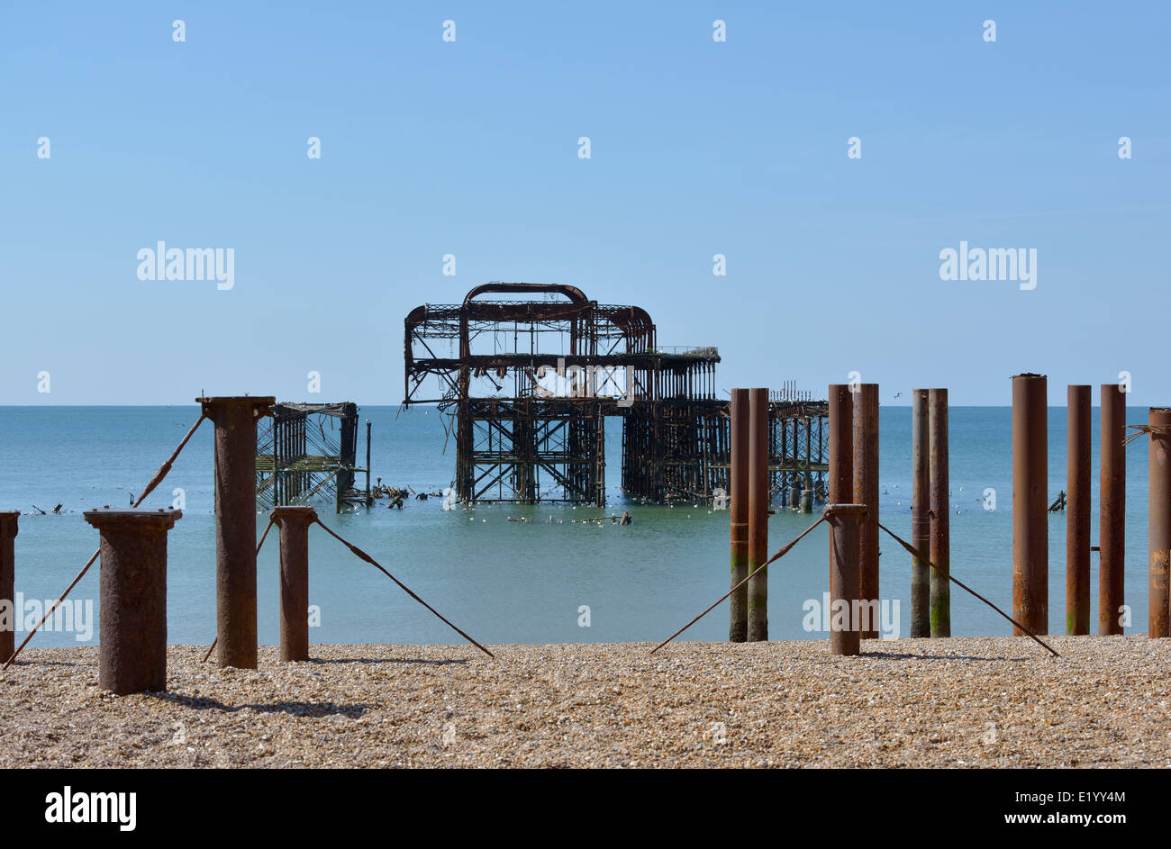 Brighton seafront derelict west hi res stock photography and images Alamy