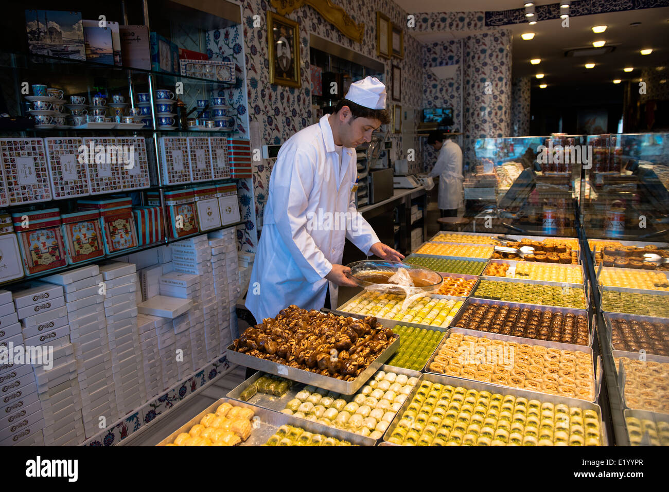 Traditional Turkish / Arabic sweets sold at the famous Hafiz Mustafa