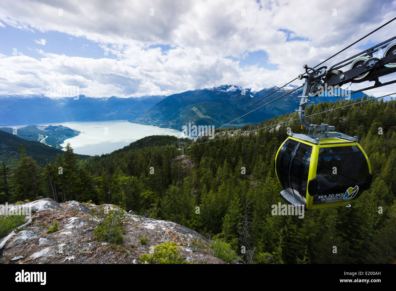 Sea to Sky Gondola. Squamish, British Columbia, Canada. Stock Photo