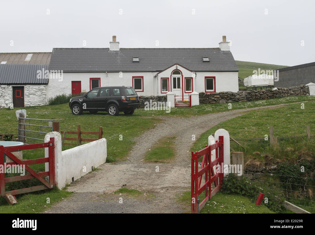 Most Northerly House In UK Skaw Unst Shetland Scotland June 2014 Stock most-northerly-house-in-uk-skaw-unst-shetland-scotland-june-2014-stock