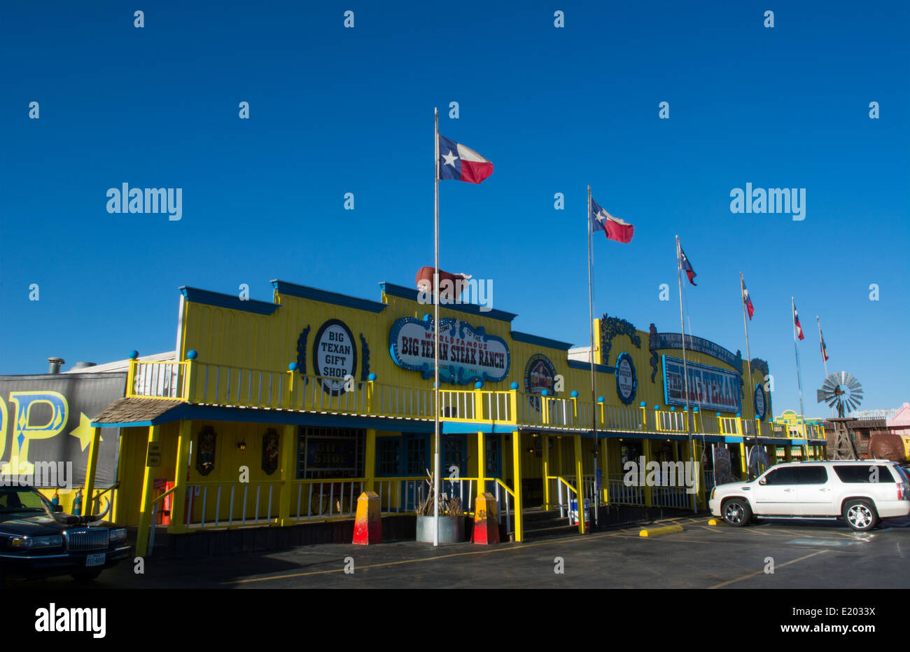 Amarillo Texas famous Big Texas Steak Ranch restaurant home of the Free
