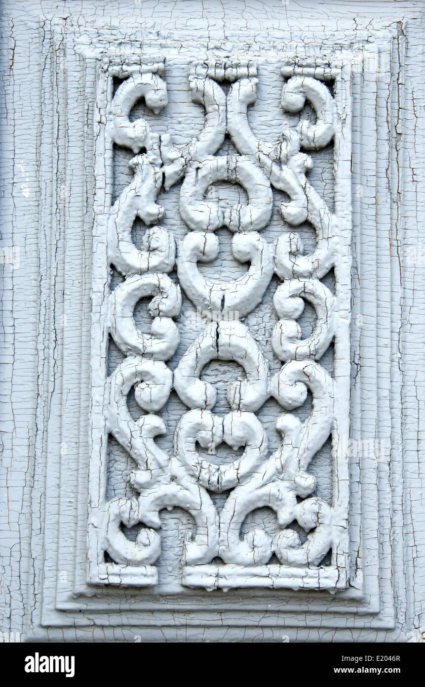 wooden carving door ornamental background Stock Photo - Alamy