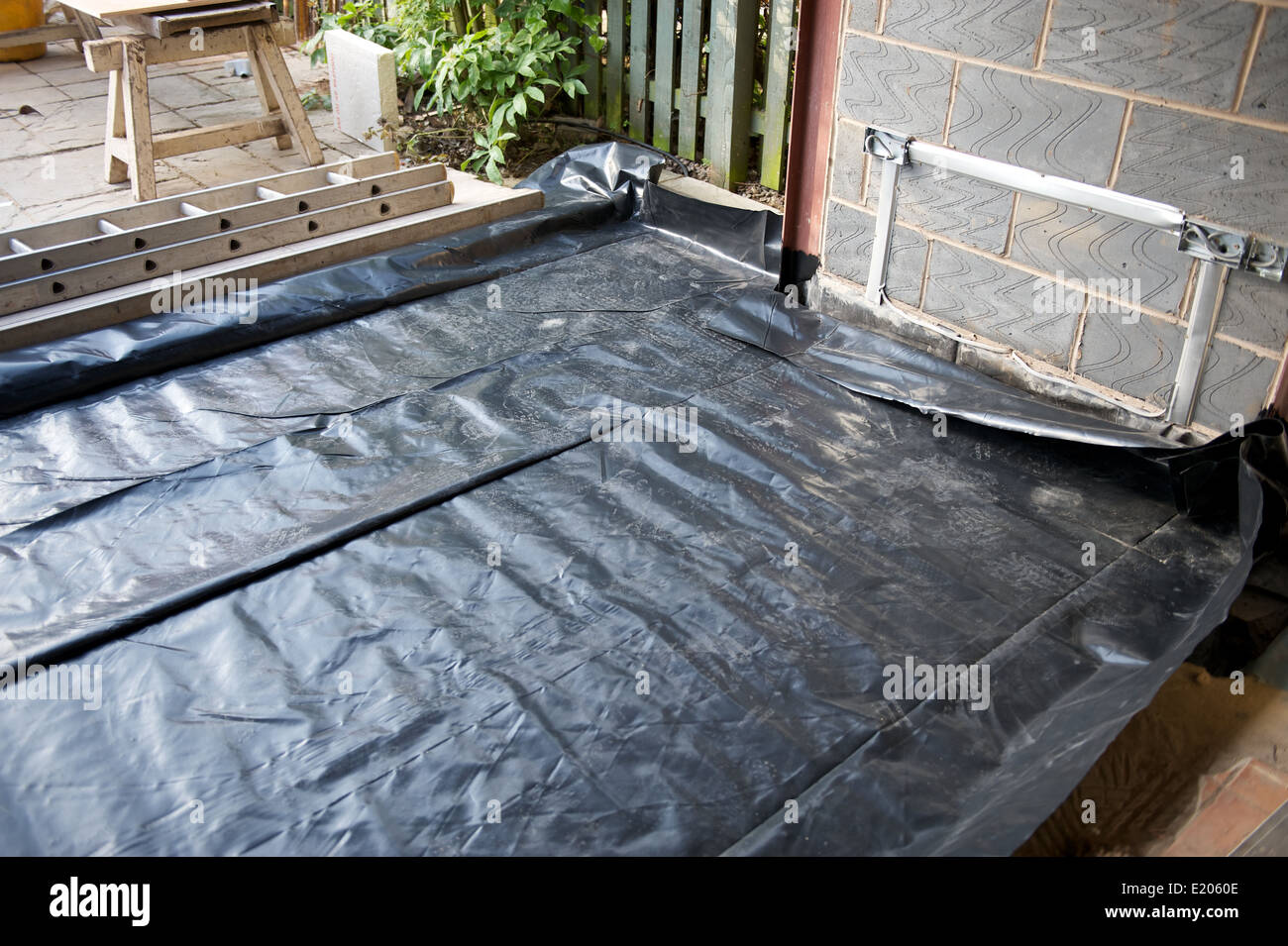 new build extension damp proof liner for concrete and insulation floor