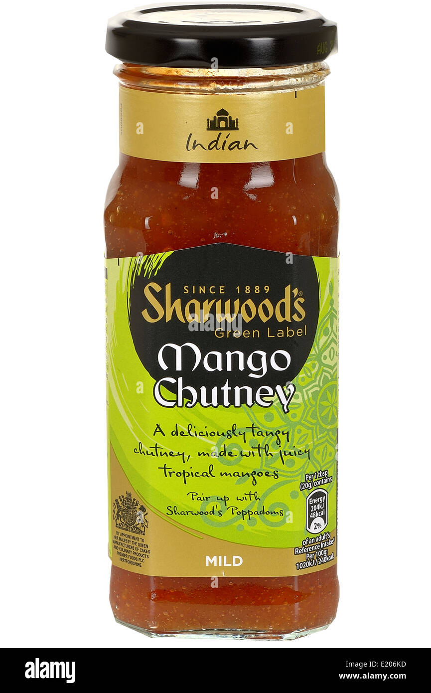 Jar of Mango Chutney Stock Photo - Alamy