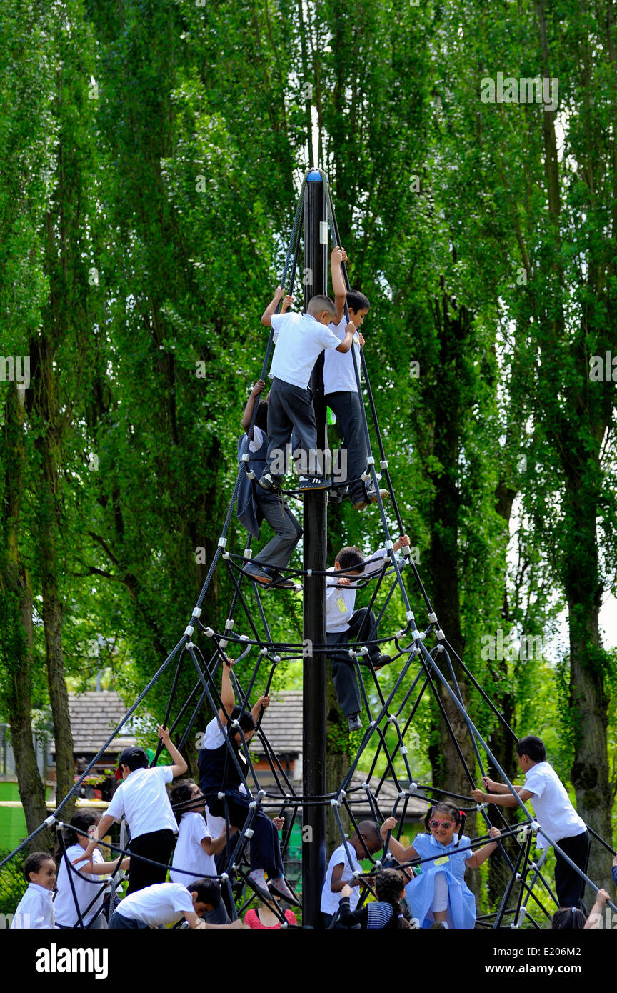 Children's climbing frame at Zwycross Zoo England UK Stock Photo