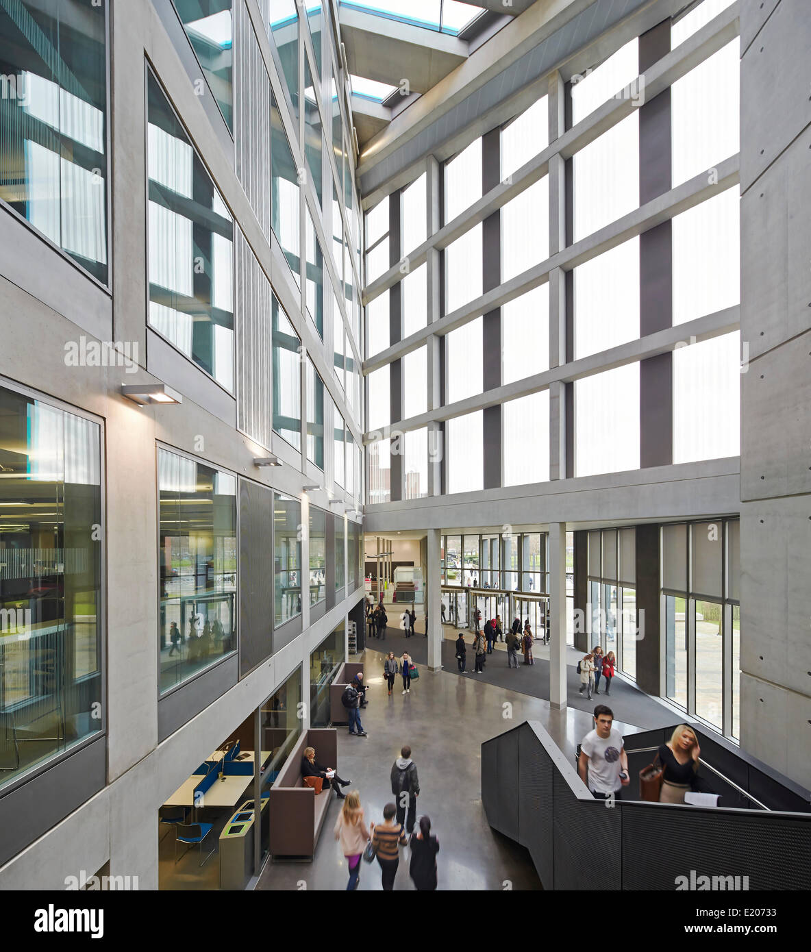 Manchester Metropolitan University Business School Manchester United Kingdom Architect: Feilden Clegg Bradley Studios LLP 2012. Stock Photo