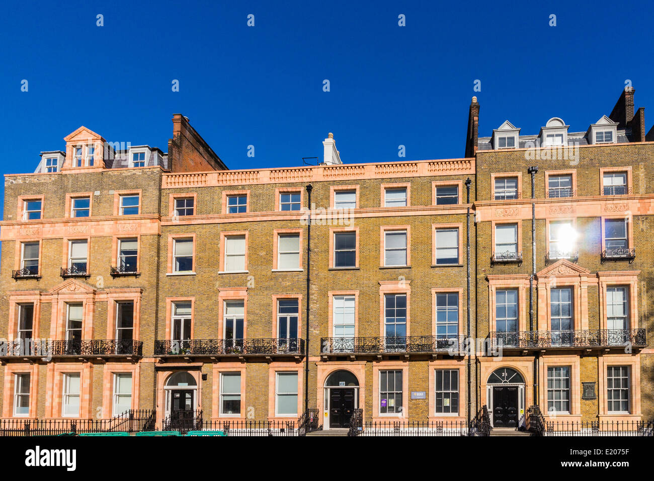 houses on Russell Square London Stock Photo Alamy