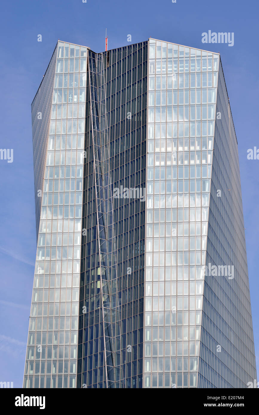 The new building of the European Central Bank, ECB, Ostend, Frankfurt am Main, Hesse, Germany Stock Photo