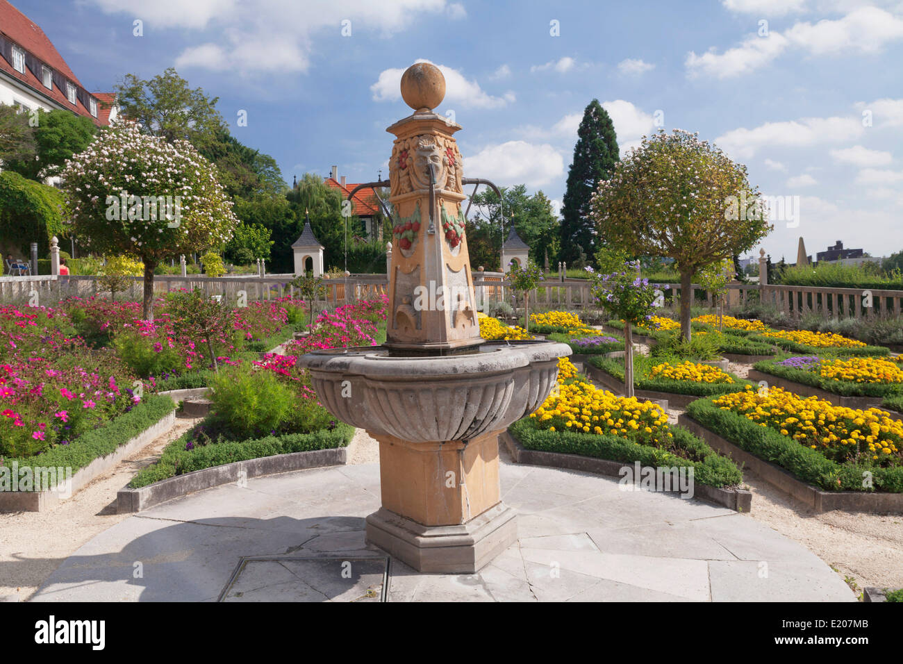 Pomeranzengarten garden at Schloss Leonberg castle, Leonberg, Baden