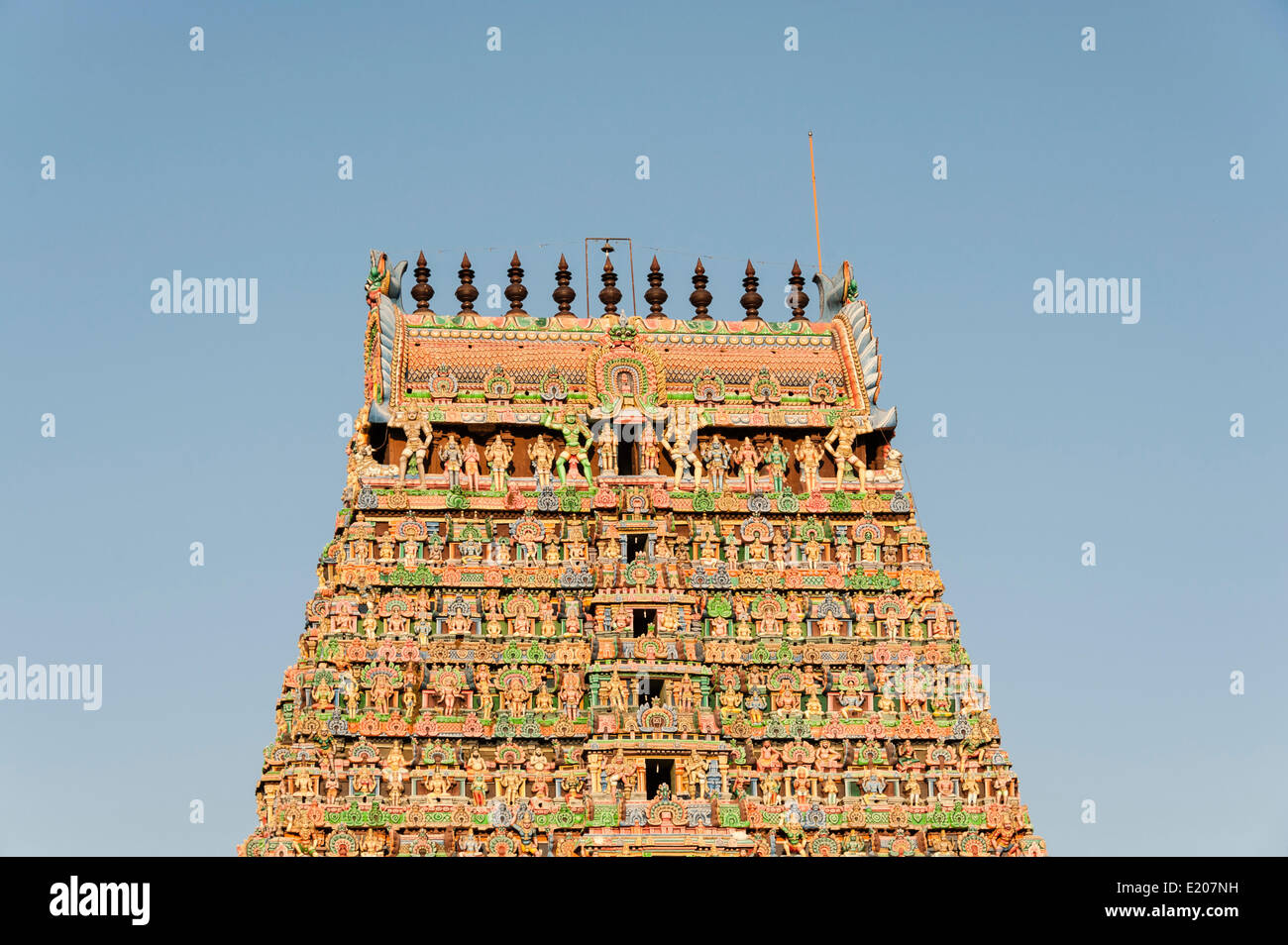 Gopuram Gate Tower Meenakshi Amman Temple Madurai Tamil Nadu India Stock Photo Alamy