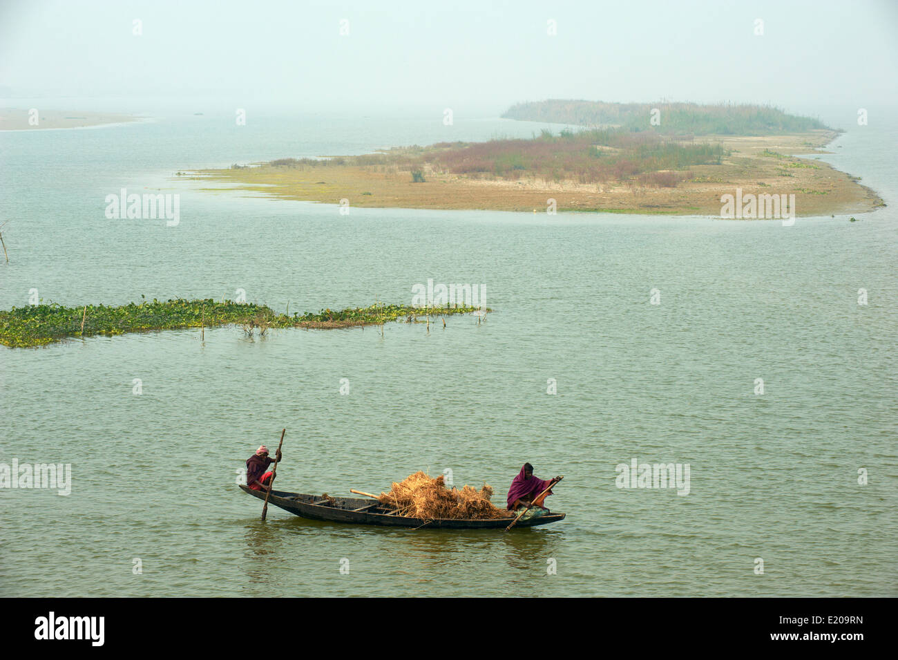 India, West Bengal, Hooghly river, part of Ganges river Stock Photo