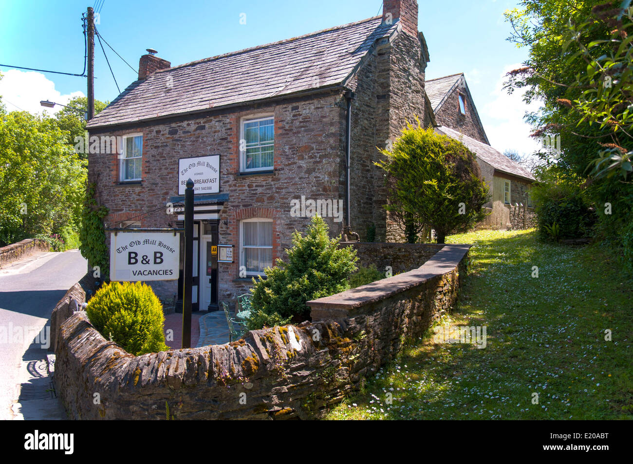 The Old Mill House Bed and Breakfast in Little Petherick Cornwall England UK  Stock Photo - Alamy