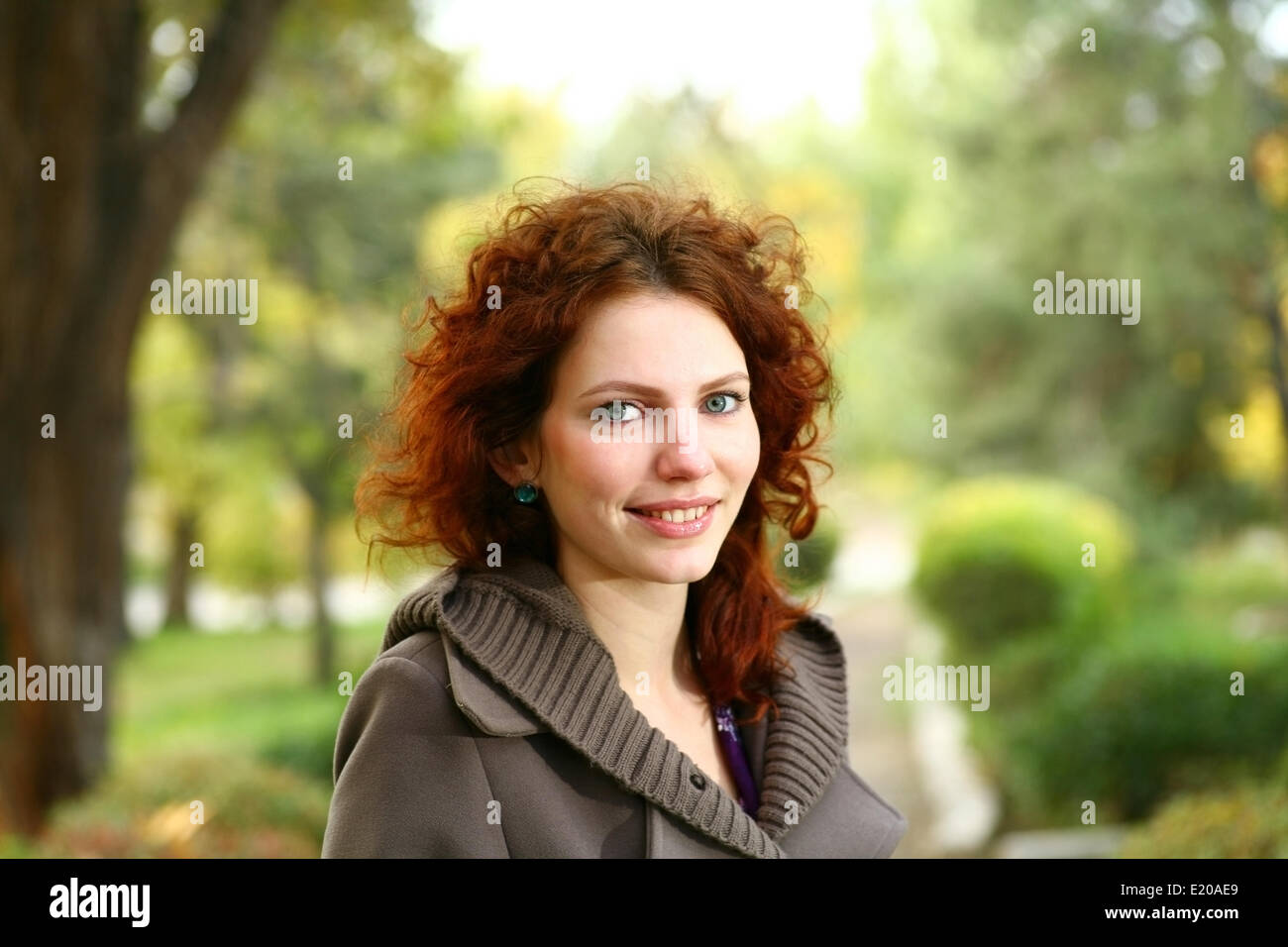 Autumn Portrait Of A Girl Stock Photo - Alamy