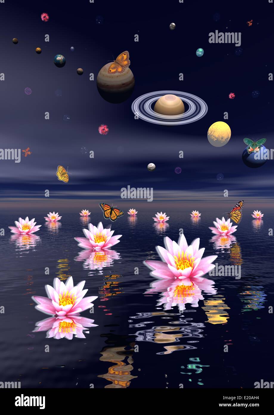 Zen Astro Zen Universe And Nature Stock Photo - Alamy