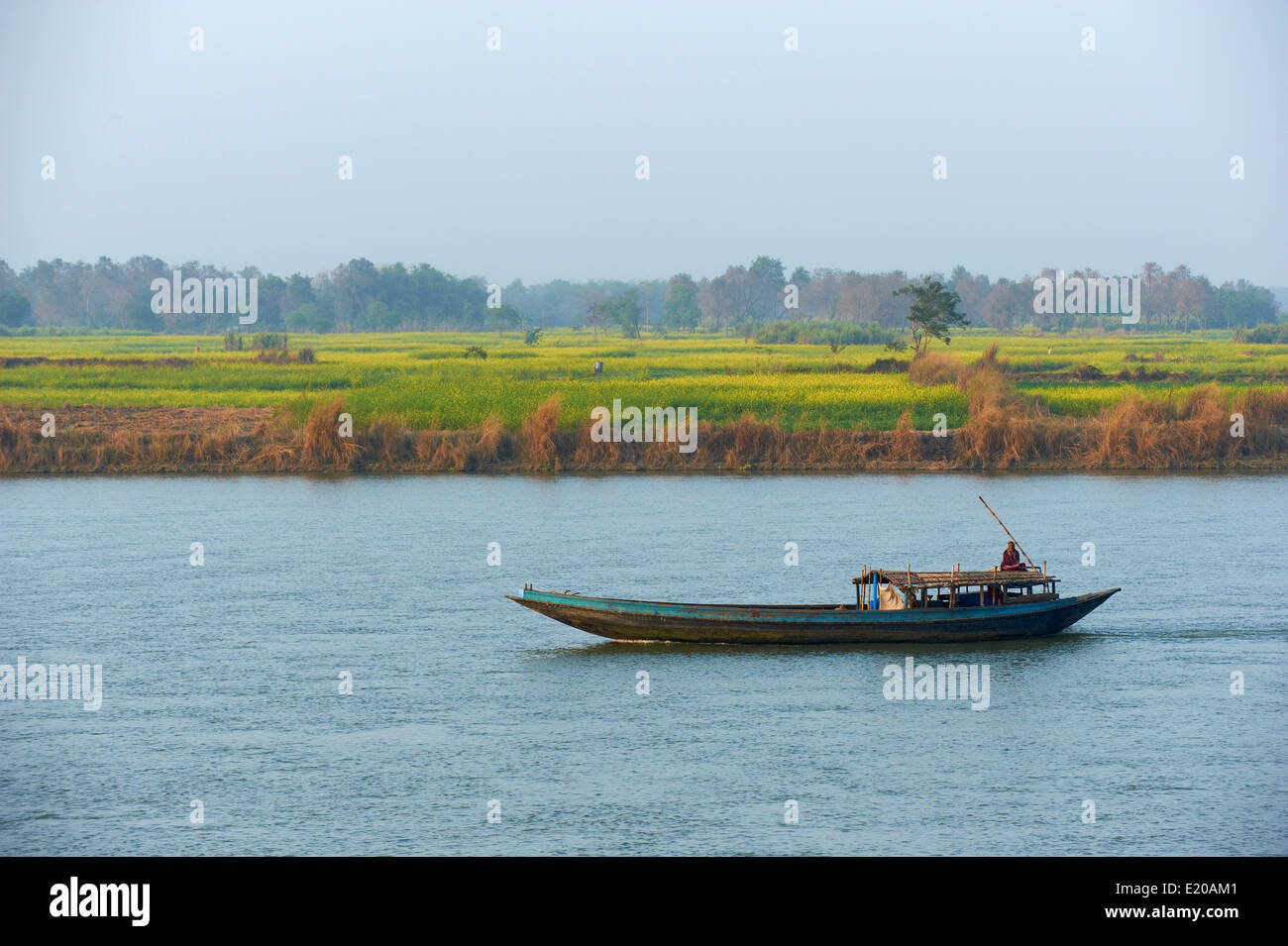 India, West Bengal, Hooghly river, part of Ganges river Stock Photo