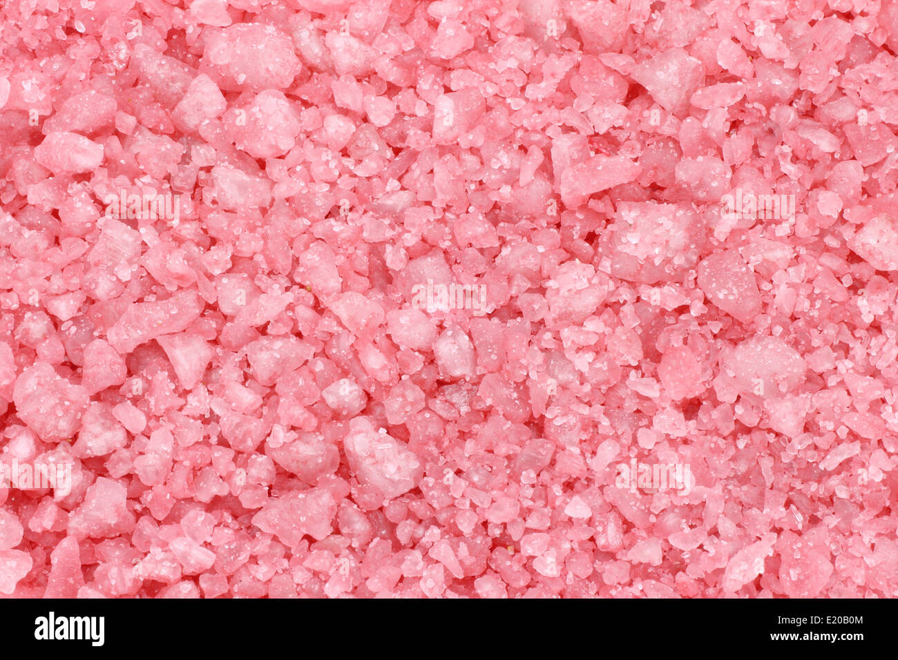 Pink sea salt for background Stock Photo