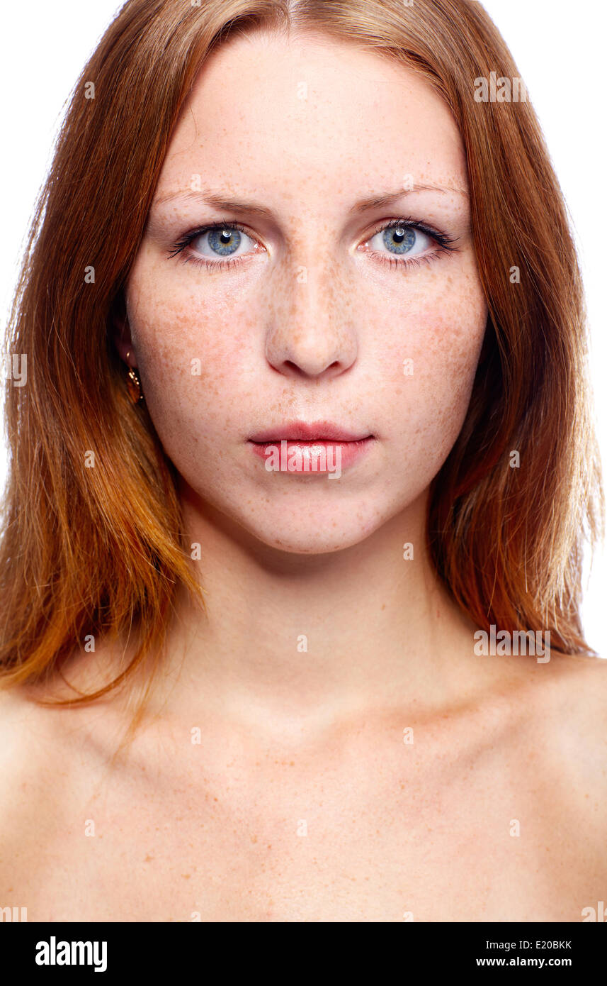 beautiful redhead girl Stock Photo Alamy